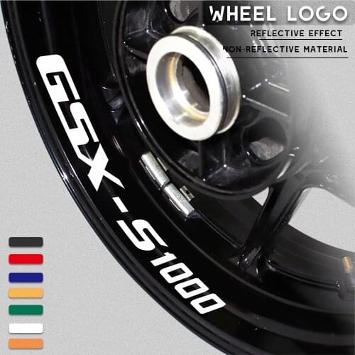 Motorcycle wheel stickers decorative decals reflective waterproof trend frame decals for SUZUKI GSX-S1000 gsx s1000