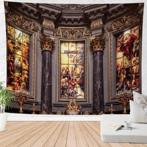 Jesus mural tapestry church wall hanging carpet drop shipping drap plage wall blanket