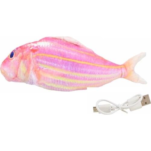 NEW Electric Fish Cat Toy Realistic Plush Simulation Electric Swing Fish Cat Toy Catnip Toy Funny Cat Electric Fish Toy
