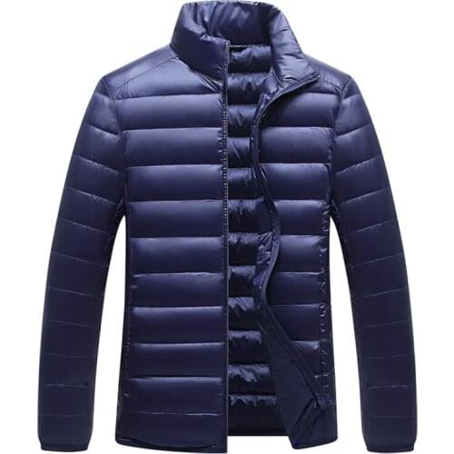 2020 New Fashion Casual Ultralight Mens Duck Down Jackets Autumn & Winter Coat Men Lightweight Duck Down Jacket Men Overcoats