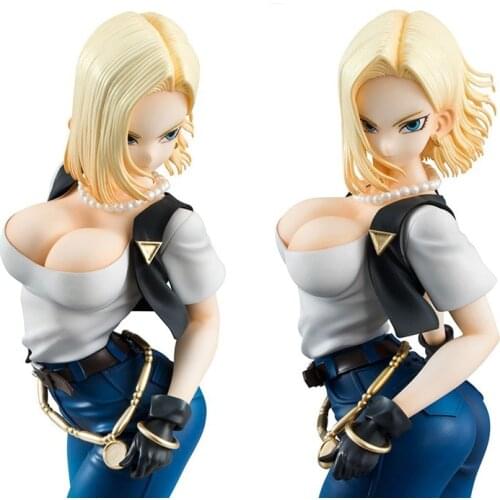 NEW hot 20cm sexy Android 18 lazuli Action figure toys collection doll Christmas gift with box 2dai