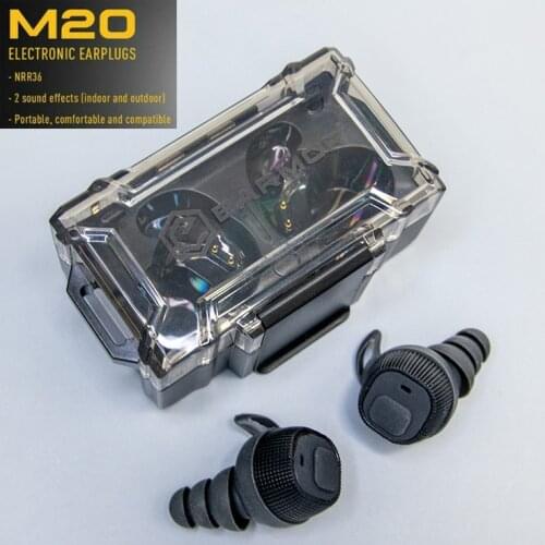 OPSMEN Earmor NEW Tactical Communication Pickup Noise Reduction Headphones Earplugs M20 Beta Electronic Earplug