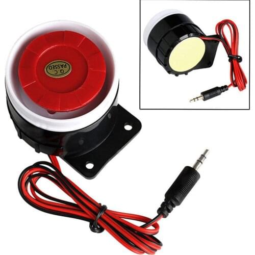 Super Loud Siren Durable Wired Mini Horn Siren For Home Security 120dB Sound Alarm System Compact DC 12V Indoor