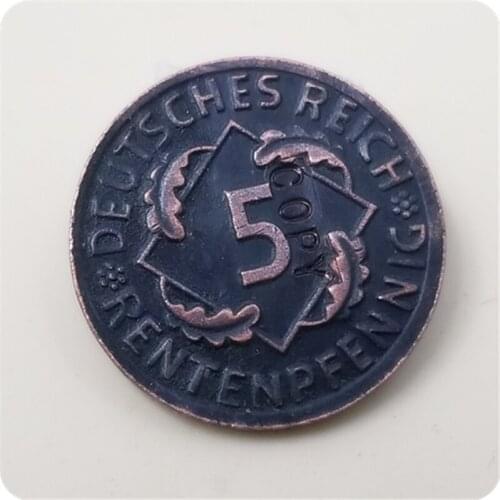 1923G,1925F Germany 5 Rentenpfennig Copy coins Commemorative Coins Art Collection