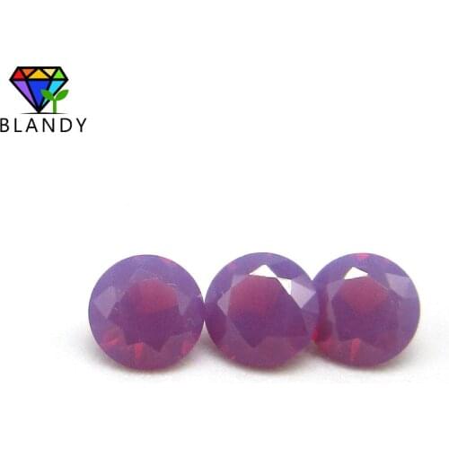 Manufacturers Direct Price 5A Quality 1000pcs 0.8-2.5mm Round Cut Opal Radiant Orchid Nano Stone Synthetic Gems For DIY Jewelry