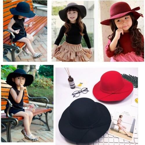 Fashion Women Kids Hats Floppy Sun Beach Straw Hats Wide Brim Packable Summer Cap