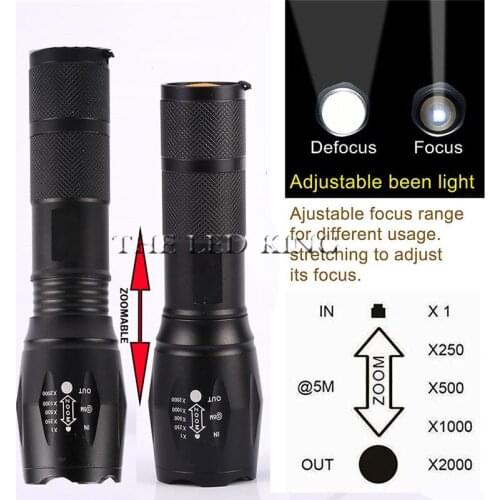 Led flashlight Ultra Bright torch T6/L2/V6 Camping light 5 switch Modes 10000 LM Zoomable Bicycle Light use 18650 battery