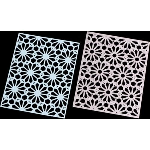 YINISE Metal Cutting Dies For Scrapbooking Stencils FLOWER BACKGROUND DIY PAPER Album Cards Decoration Embossing FOLDER Cutter