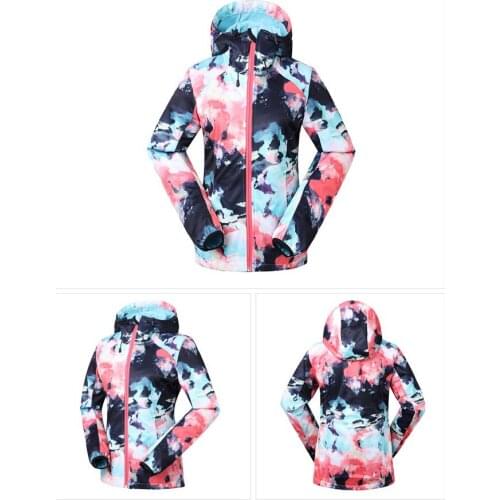 Women Waterproof Black Pink Fleece Ski Jacket With Hoodie Female Spring Autumn Outerwear Outdoor Sports Coat Soft Shell Surcoat
