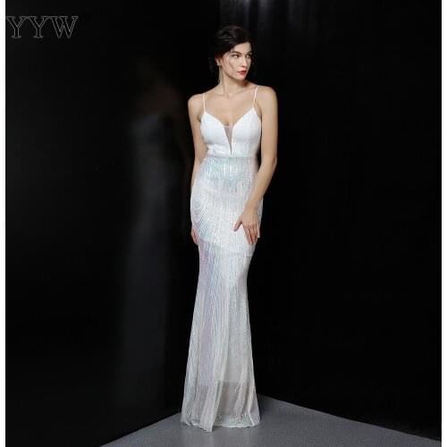 Vestidos De Fiesta Sweetheart Evening Dress Long 2020 Mermaid Sexy Sleevelses Robe De Soiree Dresses Woman Party Night Dress