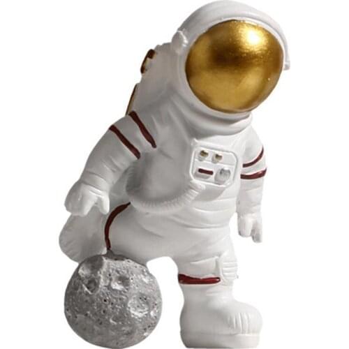 1PCS Astronaut Statue Home Desktop Decor Character Sculpture Cosmonaut Creative Figure Figurines Sesktop Sculpt Adornment