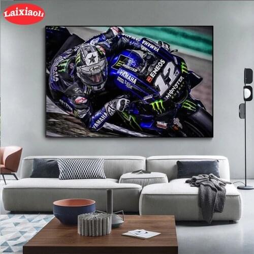 5D DIY Diamond Embroidery Superbike Yamaha Racing Motorcycle Picture Diamond Painting Cross Stitch Mosaic New Arrival Wall Art