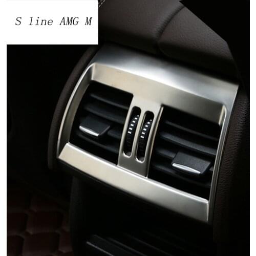 Car styling For BMW X5 f15 X6 f16 E70 E71 Rear air conditioning vent decorative frame outlet trim sticker Cover auto Accessories