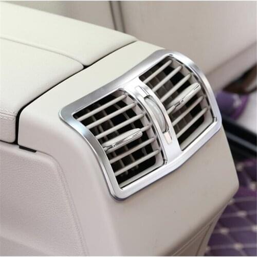 Car Rear Air Conditoner Vent Outlet Frame Trim Styling Sequins Sticker Fit For Benz E Class W212 E200 E250 E300 E350 2013-2015