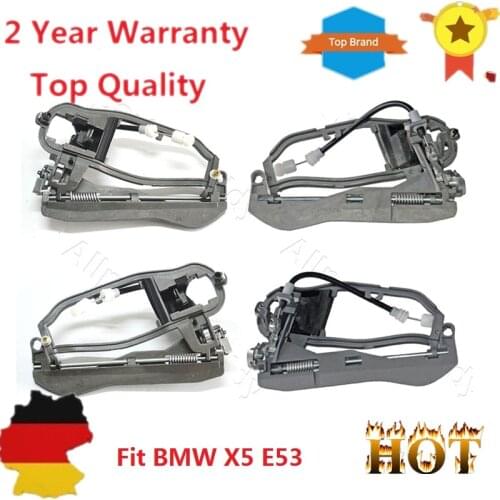 AP03 4 Pieces Door Handle Carrier Front Rear Left Right For BMW X5 E53 2000-2006 51228243635 51228243636 51218243615 51218243616
