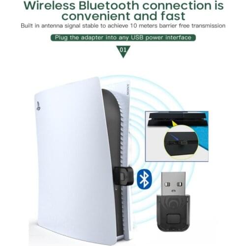Wireless Receiver For PS5 PS4 Adapter Transmitter For Switch PC Bluetooth USB Dongle Audio Adapter Switch Bluetooth Receiver