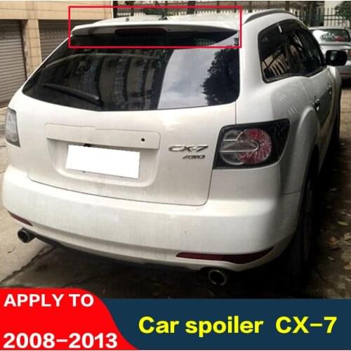 CEYUSOT For Mazda CX-7 Roof Spoiler WING ABS Plastic CAR Rear Window Color Tail Fin Auto Parts Modified Decoration CX7 2008-2013