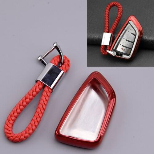 Car TPU Remote Key Case Cover Shell Fob Red Fit For BMW 1 2 3 5 6 7 8 Series X1 X2 X3 X4 X5 X6 X7 F40 F45 F46 G20 G30 G31 2020
