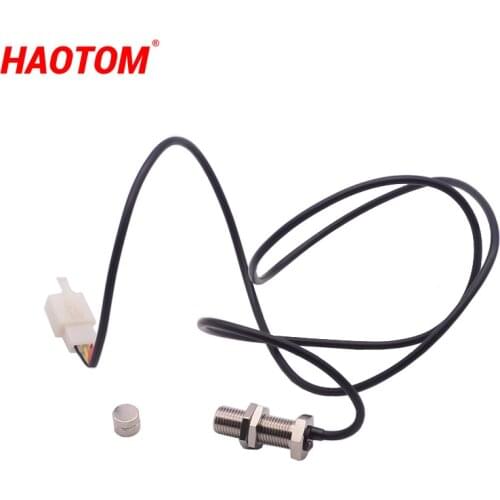 Motorcycle Odometer Sensor Cable Scooter Durable Digital Speedometer Magnetic Sensor Replacement Kit With 2 Magnets