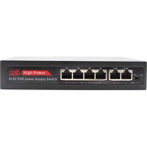 4 8 16 24 Ports Smart POE switch Power supply Ethernet 10/100Mbps IEEE802.3af/at DC52V for IP camera