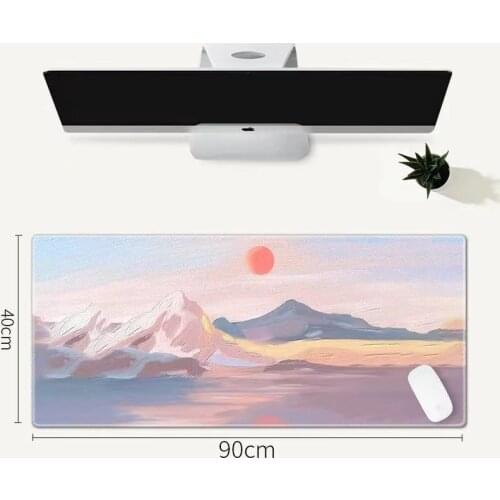 40x90/80x30cm Thickened Gaming Mouse Pad XXL Locking Edge Computer Mousepad Rubber Desk Keyboard Mouse Pad Gamer for Office Home