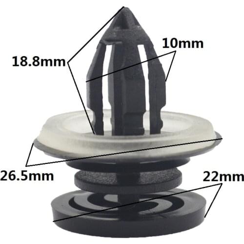 Auto Door Panel Trim Fastener Rivet Retainer Clips For Audi Volkswagen Touran Sagitar Passat B6 Polo Golf