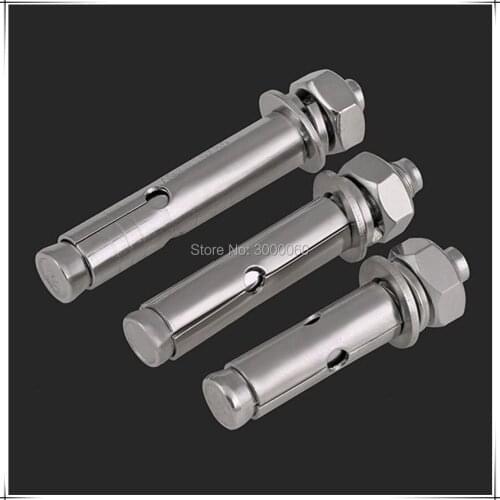 M10x110mm Stainless Steel 304 Sleeve Expansion Anchor Bolt 15pcs/lot