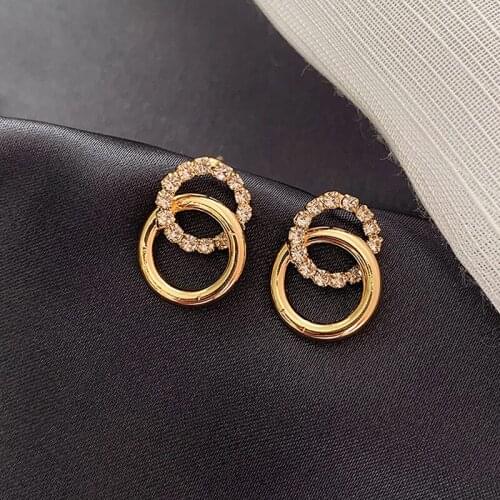 2020 South Koreas New Fashionable Delicate Geometric Earrings Simple Small Earrings Gentle Ladylike Earrings