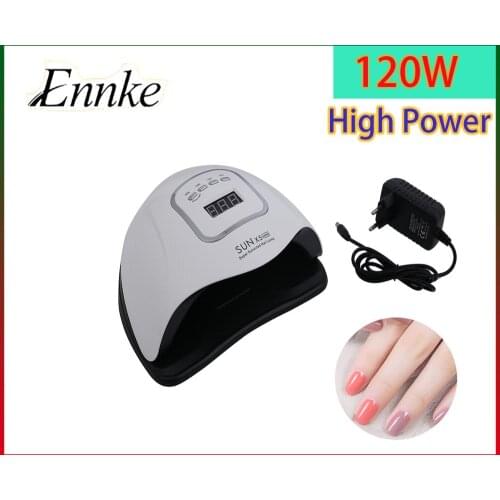 New 120W SUN X5 MAX Nail Gel Lamp Lamp LED Nail Dryer with LCD Display Nail DIY Manicure Tools UV for All Gel Varnish Ice Lamp
