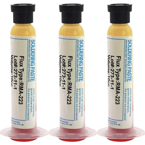 DIY Solder Soldering Paste 10cc Flux Grease RMA223 RMA-223 For Chips Computer Phone LED BGA SMD PGA PCB Repair Tool