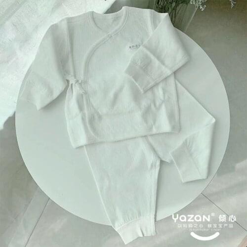Yazan pajamas home service suit newborn boys girls 100% cotton thin section moisture-absorbing breathable comfortable clothes