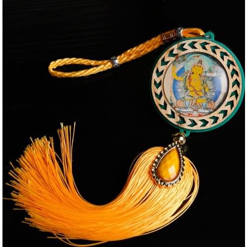 Vajrapani/Kingkong/Vajra Bodhisattva Retro Keep Safety Auspicious Pendant, Buddhist Car/Home Hanging Decorations