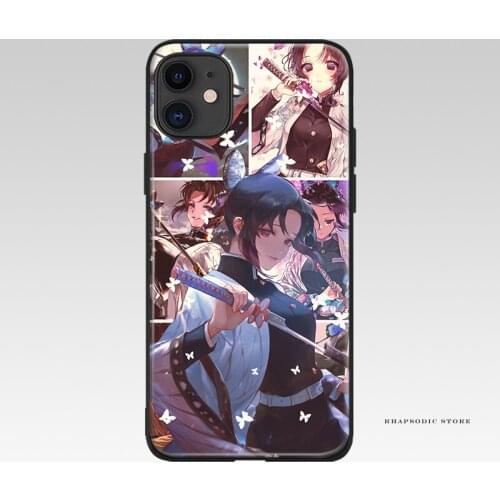 Shinobu Kocho kimetsu no yaiba demon slayer For iPhone 6 6s 7 8 Plus X XR XS 11 Pro Max soft silicone Phone case cover shell
