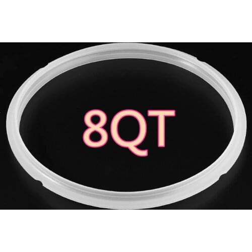 Silicone Sealing Ring 6/8 Quart For Instant Pot Electric Pressure Cooker -8 quart Transparent