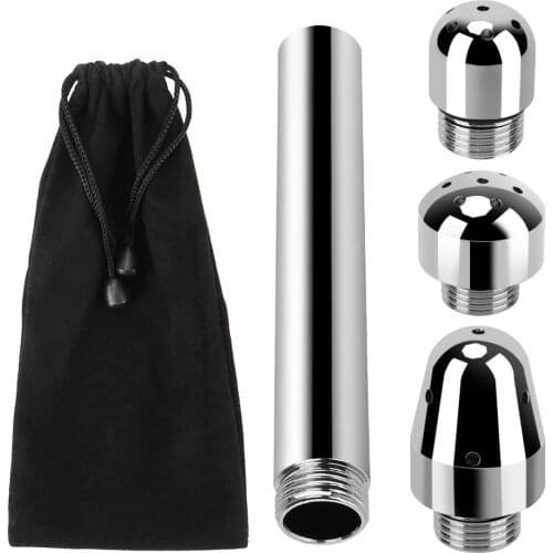 7 Holes 3 Shower Heads Wash Cleansing Vaginal Cleanser Anal Douche Ass Cleaning Enema Bidet Faucet Sex Tools for Couples