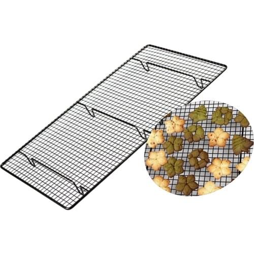 Carbon Steel Cooling Rack Cooling Grid With Non-Sticking Coating For Cookies Cakes Bread Encrypted Bread Cooling Rack