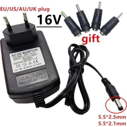 Universal AC DC Power adapter 220v to 16V ac/dc adaptador adaptor 16 volt 0.9A 900mA 1A 1.5A 2A 2.5A 16 V Power Supply DC Jack