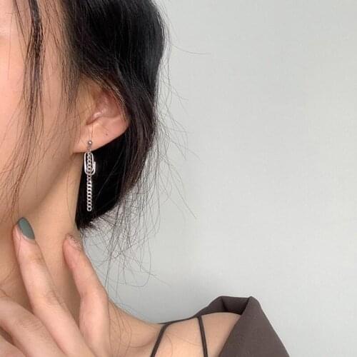 Earrings Drop Long Chain Pin For Women Korea Fashion Vintage Cute Hip Hop New Trend Hot Sale Student Lady Party Jewelry BOYULIGE