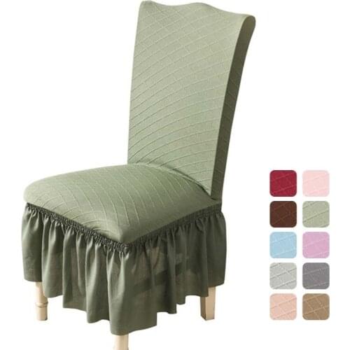 1/2/4/6 Pcs Dining Room Decor Chair Cover for Hotel Banquet Chair Slipcover Stretch Chair Skirt Elastic Wedding Chair Decoration