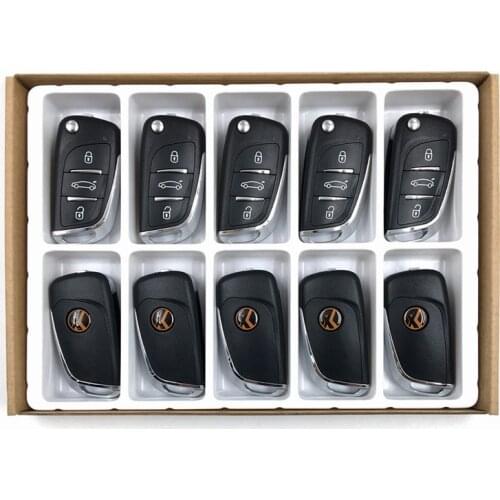 10pcs/lot 3 Button Xhorse VVDI2 Wireless Car Key Remote Replacement XNDS00EN for VVDI Key Tool VVDI2