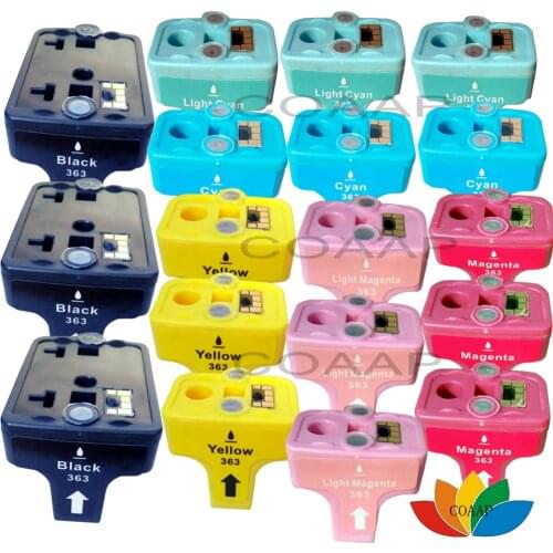 18 Compatible Ink Cartridges for hp363 use in hp C5180 C6180 C7280 3110 3207 3210 3213 3310 3313 7180 8230 8250 Printer