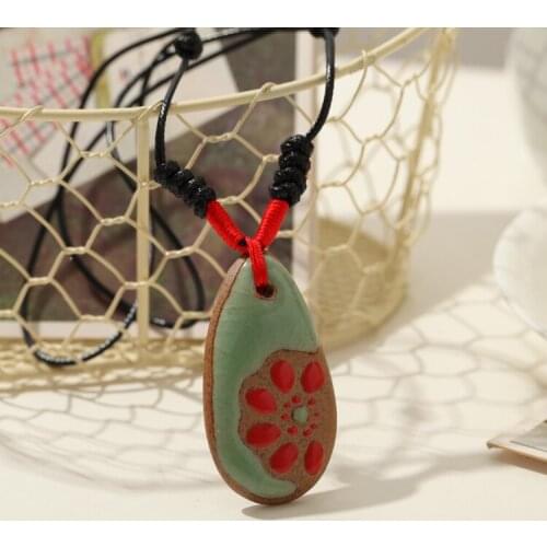 2014 Bohemia Necklace Ceramic Pendants New Fashion Vintage Unique Jewelry Accessories Wholesale