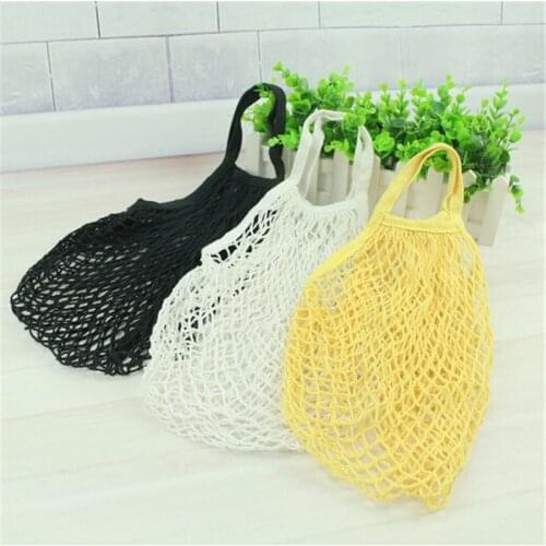 1PC Fashion Large Mesh Net String Shopping Bag Reusable Grocery Cotton Bag Environmental Protection Hand Totes Foldable New