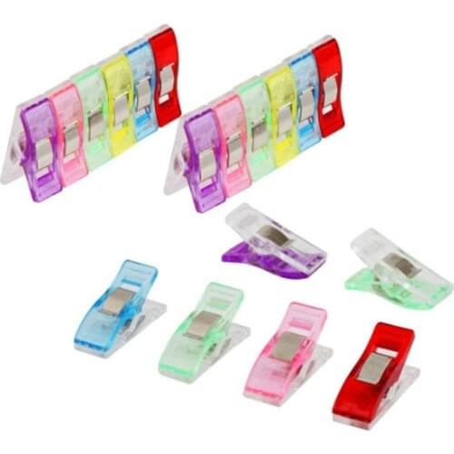 5 PCS Clear Mixed Plastic Sewing Craft Clips Holder Clamps Pack Bag Clips Food Clip Binding Clips Kitchen Tool Home Accessories