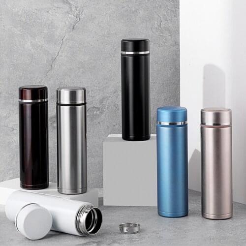 500ML Hot Water Thermos Tea Vacuum Flask With Filter Stainless Steel 304 Sport Thermal Cup Coffee Mug Tea Bottle Office Business