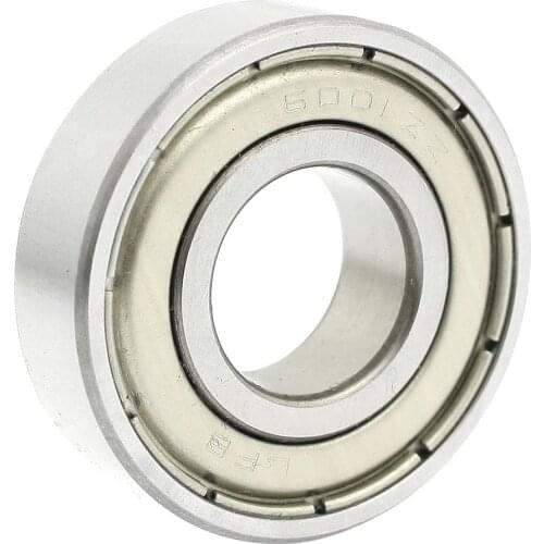 6001ZZ Double Shielded Deep Groove Ball Bearings 28mm x 12mm x 8mm