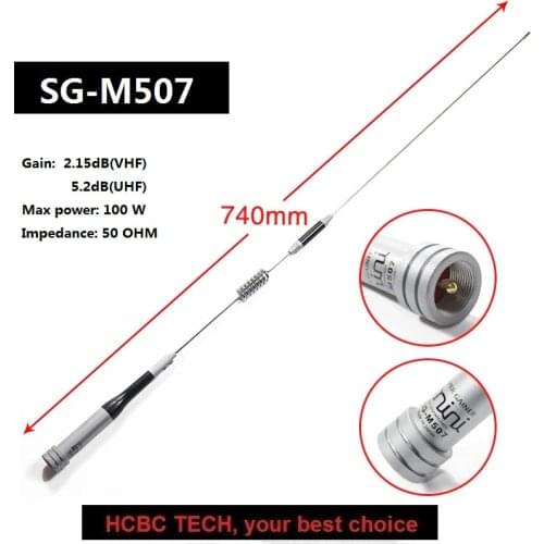 Diamond SG-M507 Mobile Antenna CB Radio Antenna UHF/VHF for Ham Transceiver Car Radio Communicador IC-2200H QYT-KT-8900 TYT-9800