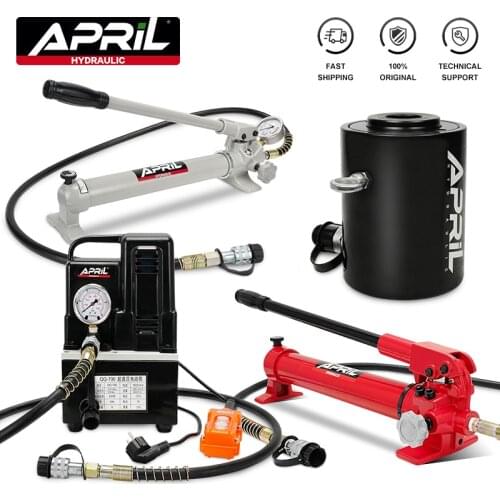 RUS WAREHOUSE 30T Hollow Hydraulic Jack Cylinder Multi-use Manual Oil Pressure Hydraulic Lifting and Maintenance Tools RCH-3050