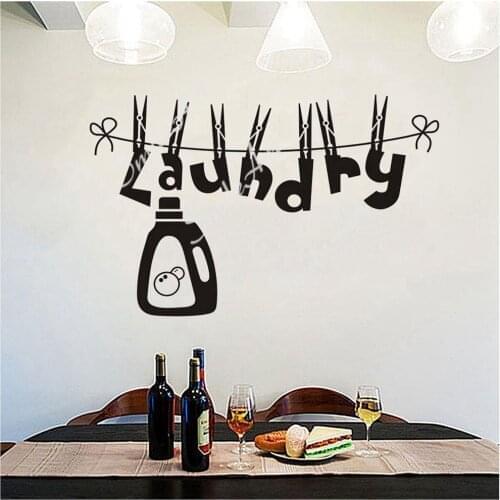 Free shipping Laundry Room Wall Stickers Decorative Sticker Home Decor For Living Room Kids Room Home Party Decor Wallpaper