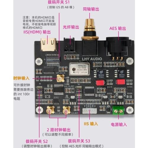 CDPRO2 CDM3/4/9 turntable digital output board IIS to coaxial I2S to SPDIF PLL clock